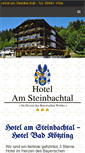 Mobile Screenshot of hotel-am-steinbachtal.de