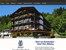 Tablet Screenshot of hotel-am-steinbachtal.de